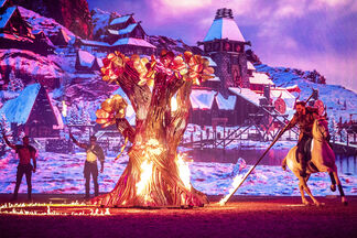 Brennender Magnolienbaum 300 dpi